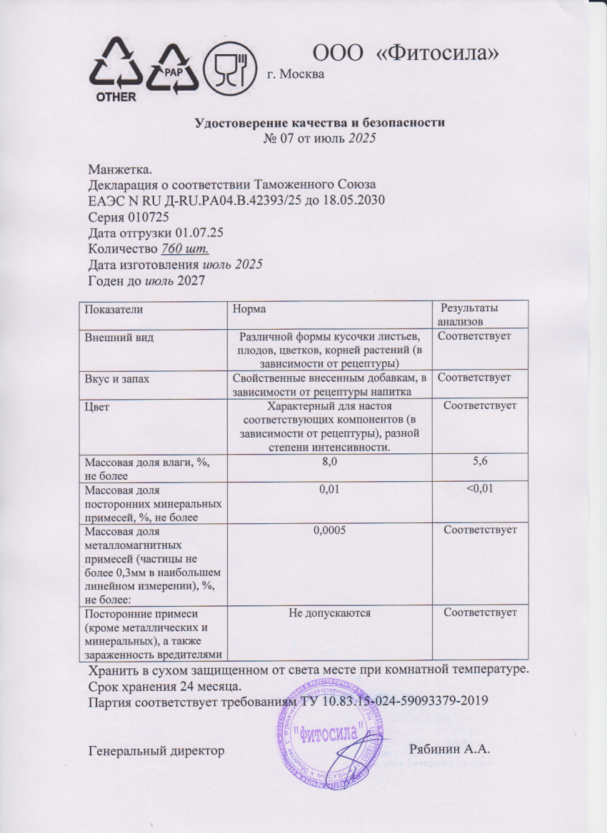Паспорт №010725